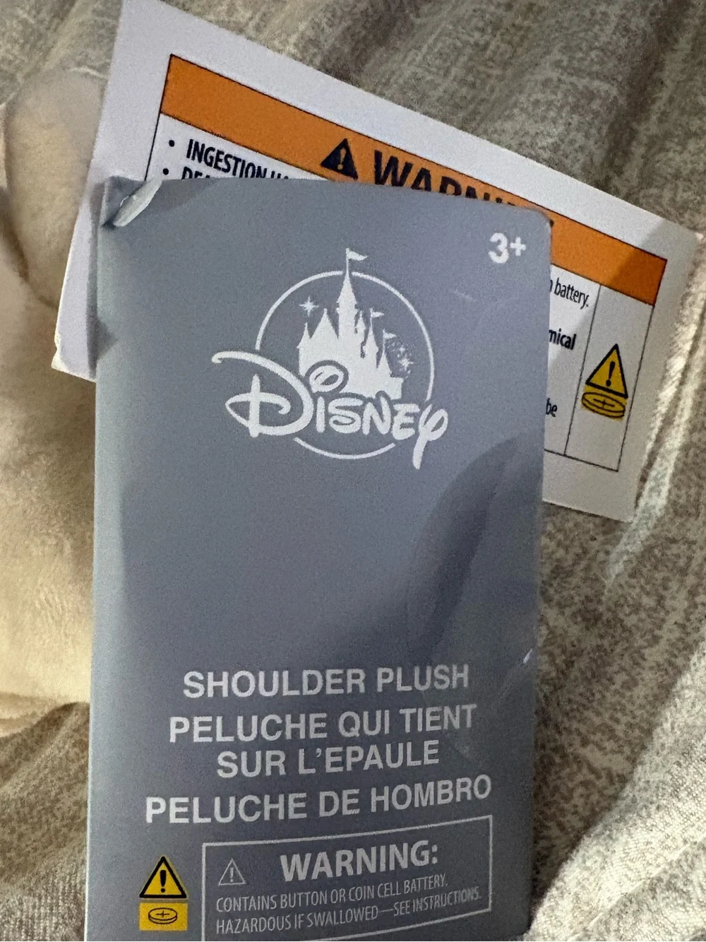 Disney Mickey Cream & Pink light up shoulder sitter Halloween ghost.
